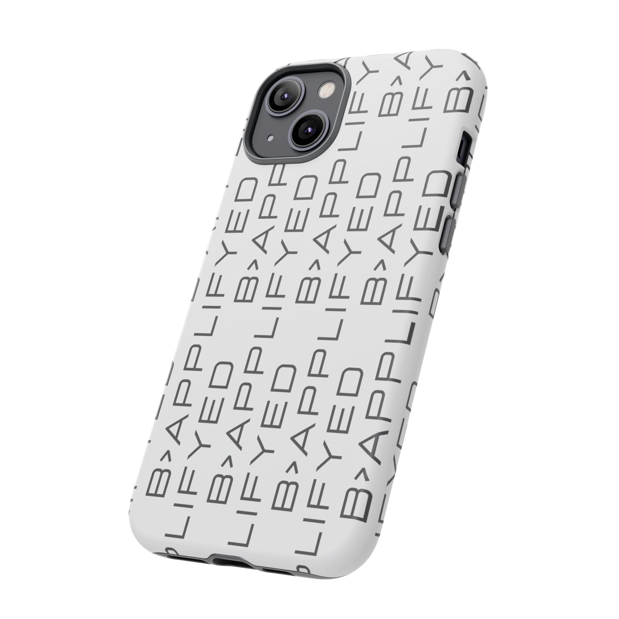 Bapplifey Pattern Tough Phone Case – Minimalist Monogram Protective Cover