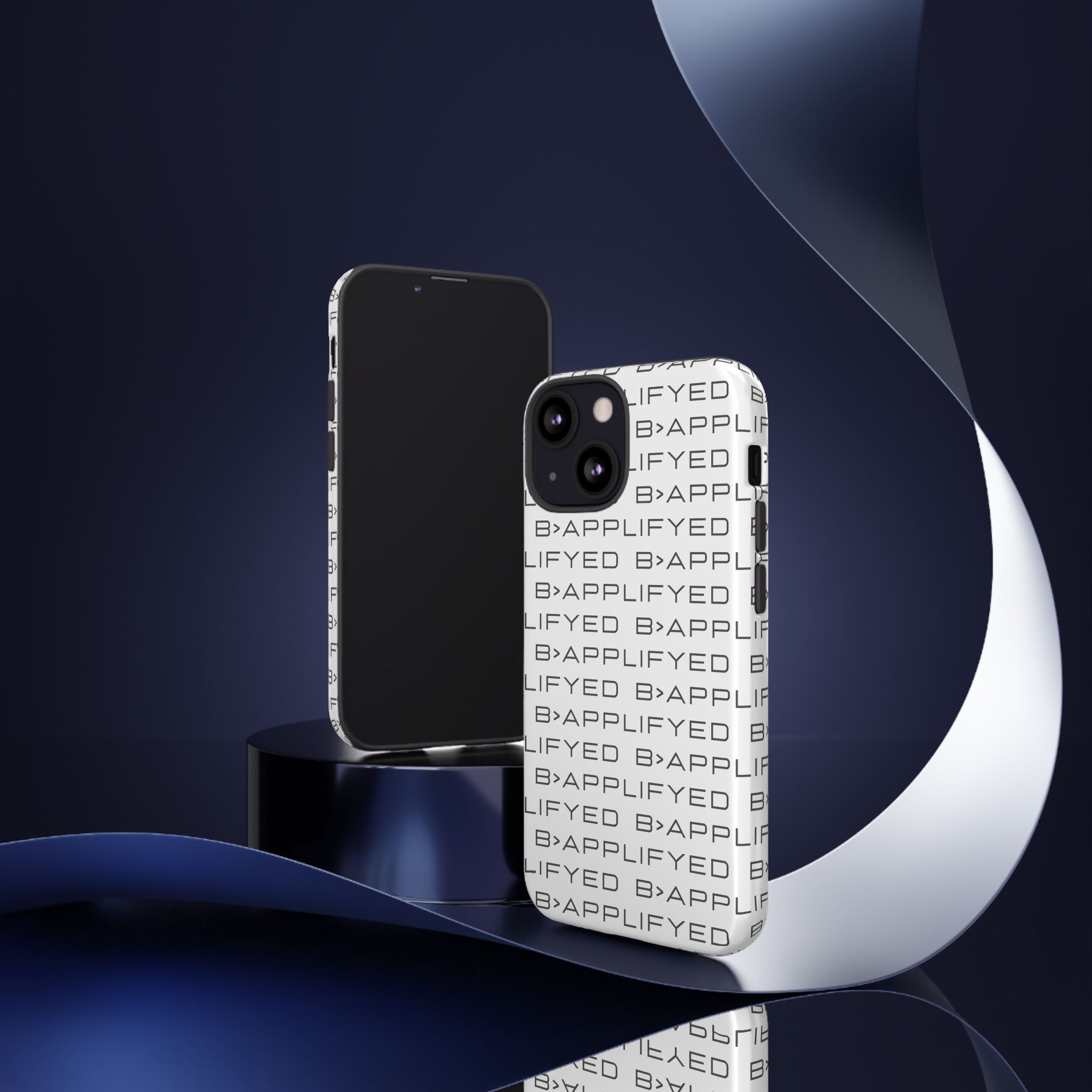 Bapplifyed Pattern Tough Phone Case — Minimal Repeating Logo Protective Cover