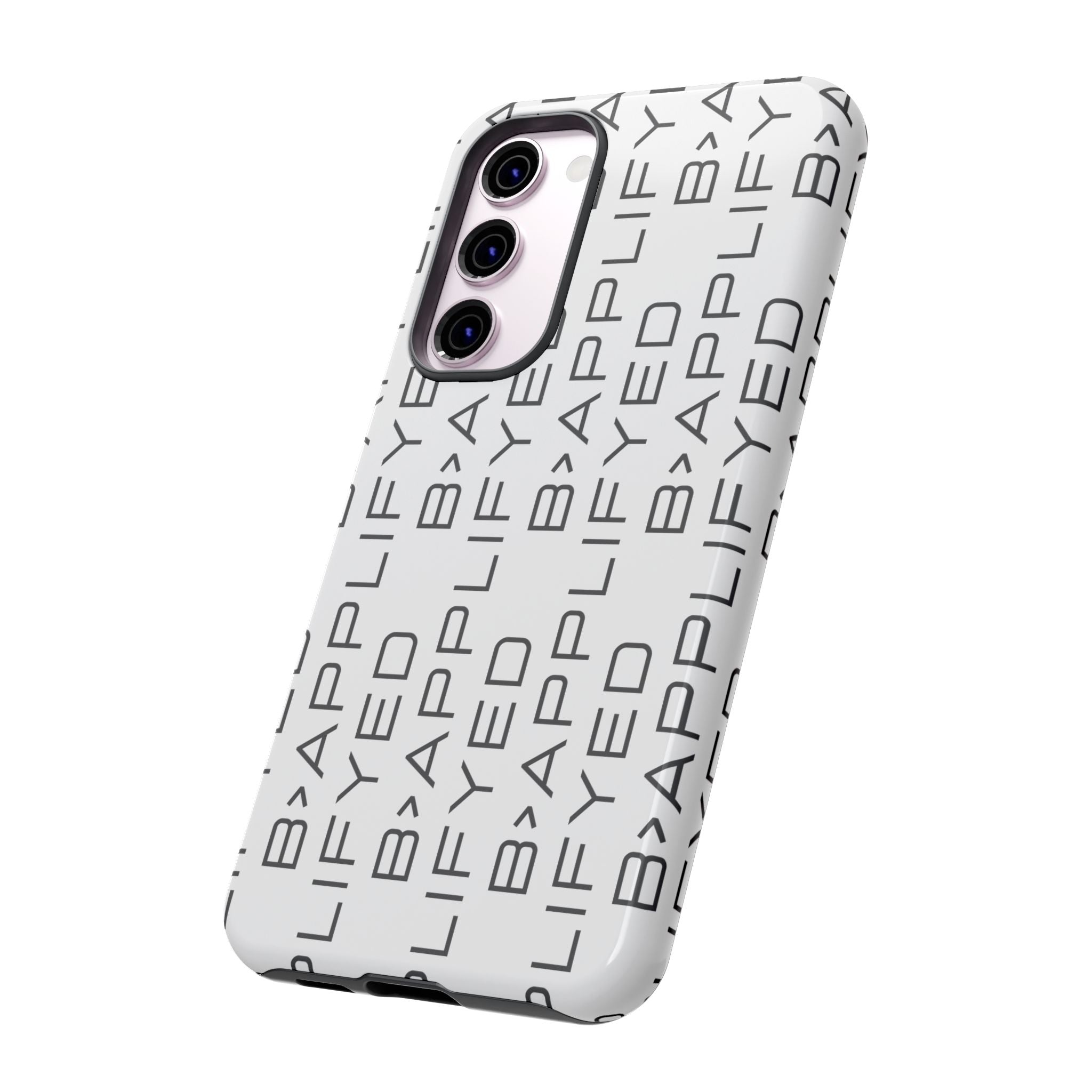 Bapplifey Pattern Tough Phone Case – Minimalist Monogram Protective Cover