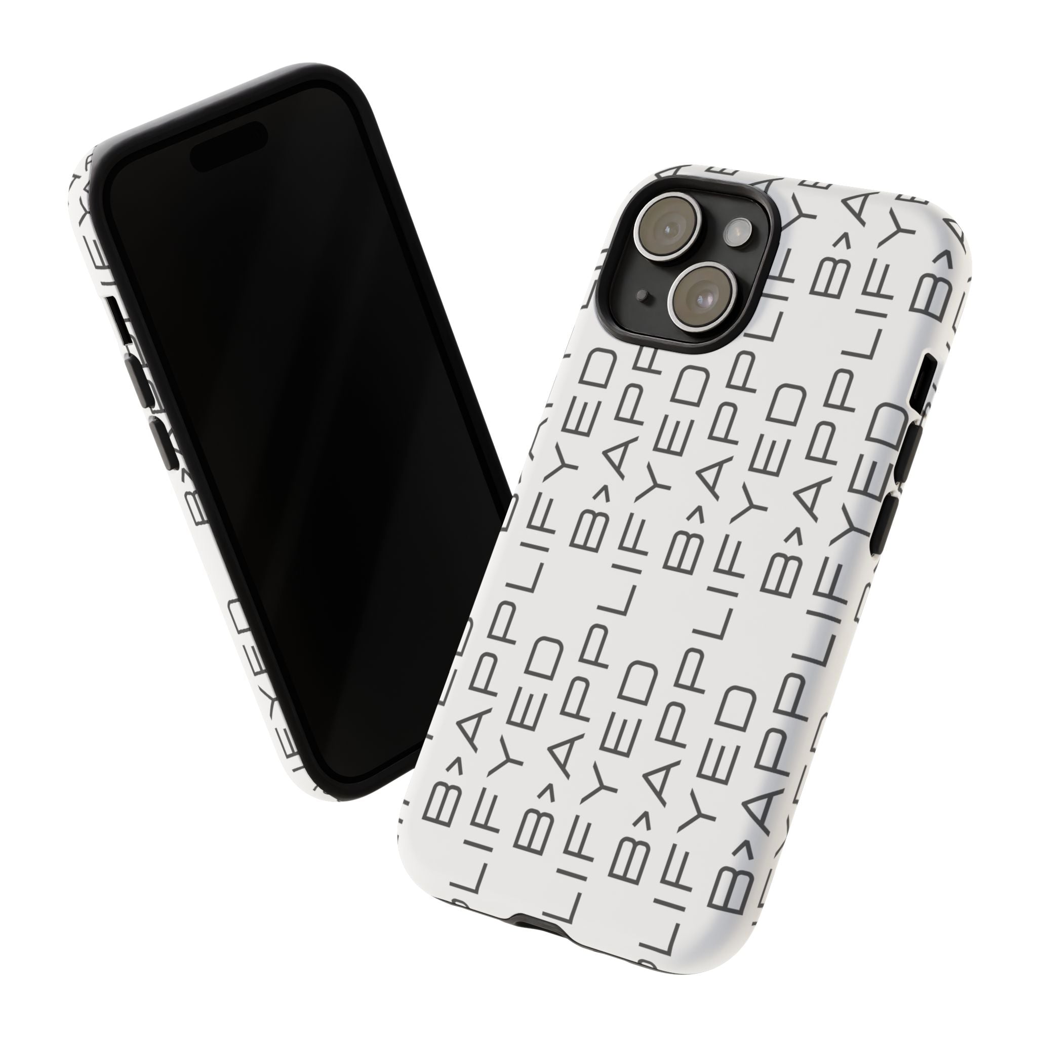 Bapplifey Pattern Tough Phone Case – Minimalist Monogram Protective Cover