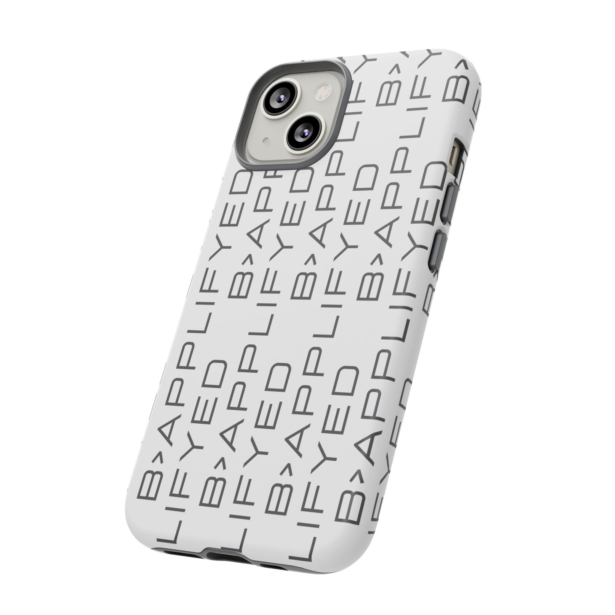 Bapplifey Pattern Tough Phone Case – Minimalist Monogram Protective Cover
