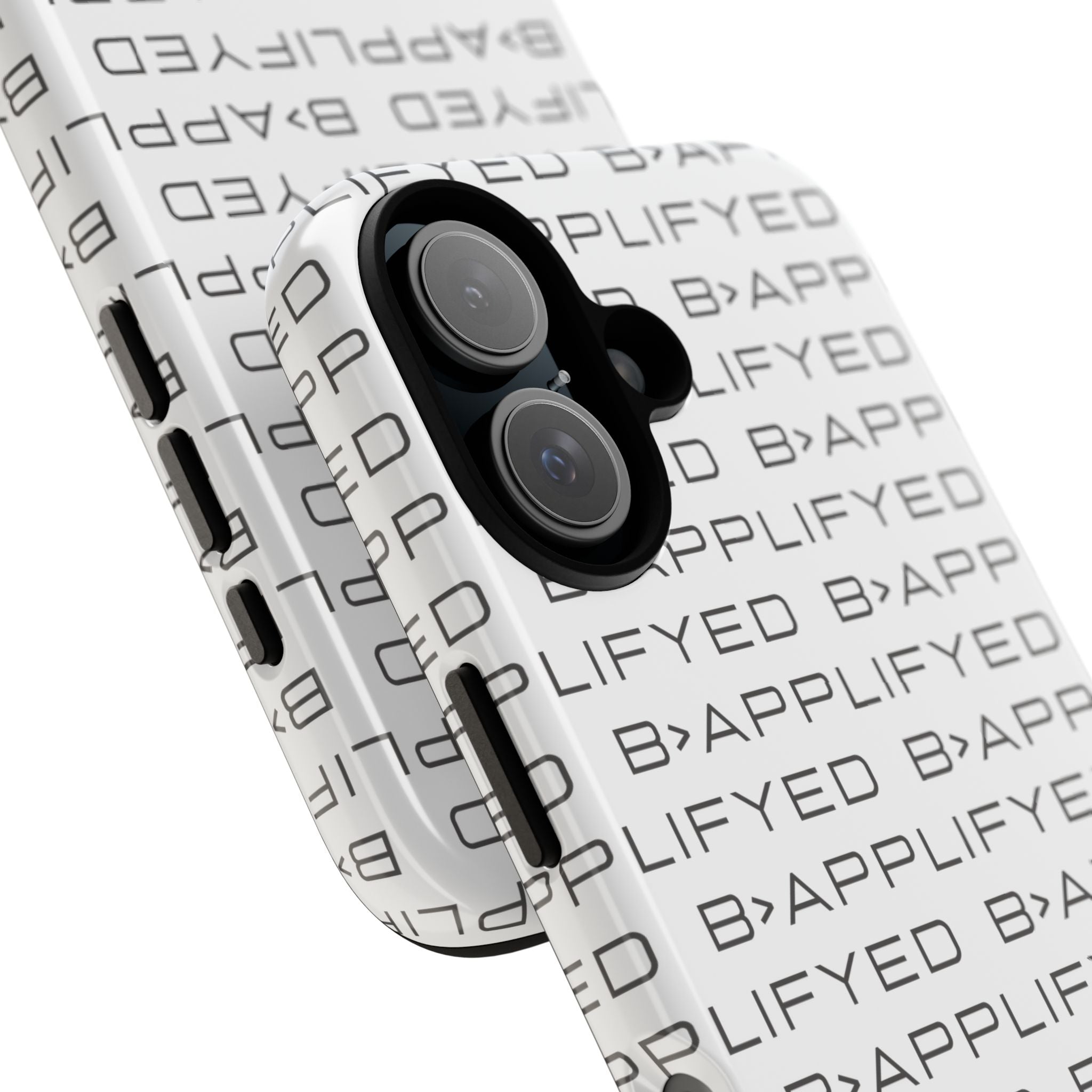 Bapplifyed Pattern Tough Phone Case — Minimal Repeating Logo Protective Cover