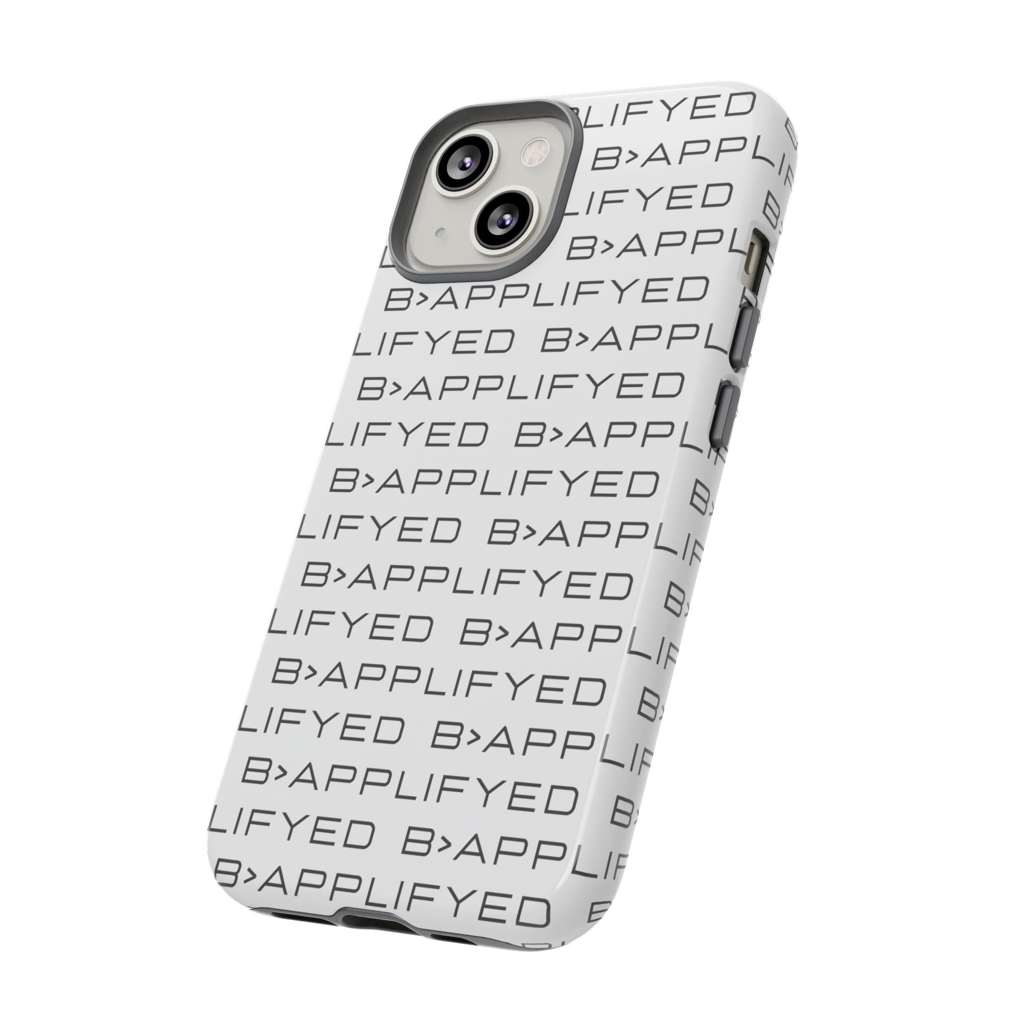 Bapplifyed Pattern Tough Phone Case — Minimal Repeating Logo Protective Cover