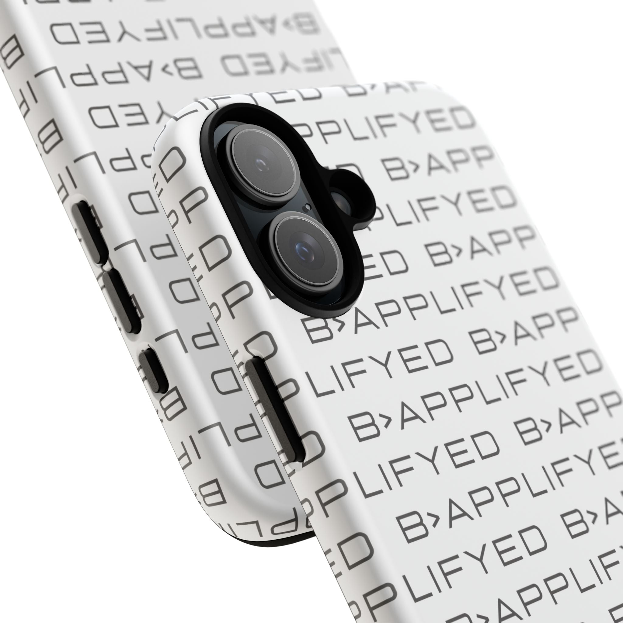 Bapplifyed Pattern Tough Phone Case — Minimal Repeating Logo Protective Cover