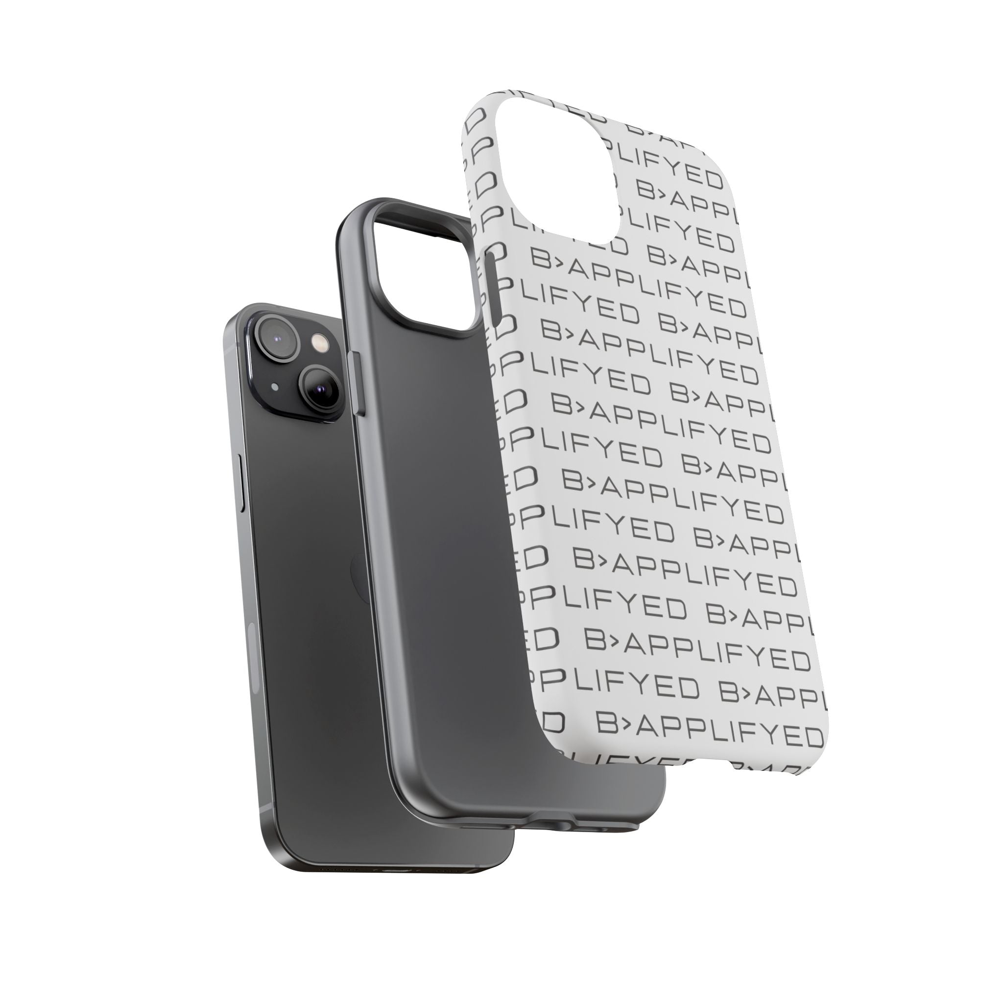 Bapplifyed Pattern Tough Phone Case — Minimal Repeating Logo Protective Cover