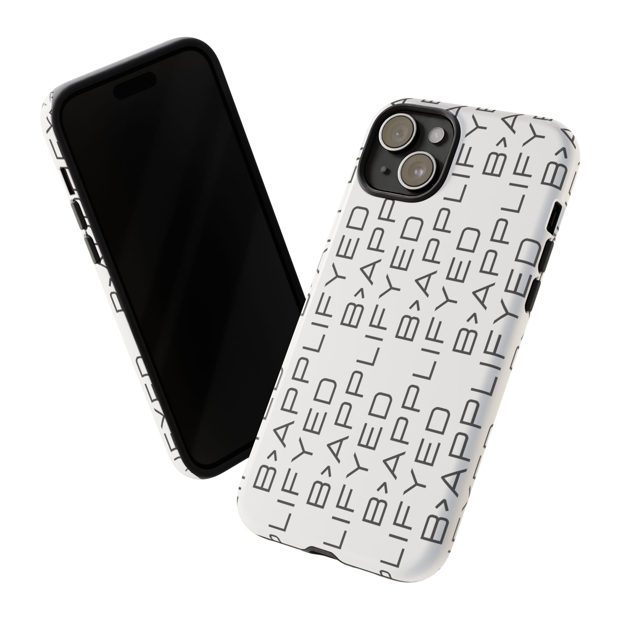 Bapplifey Pattern Tough Phone Case – Minimalist Monogram Protective Cover