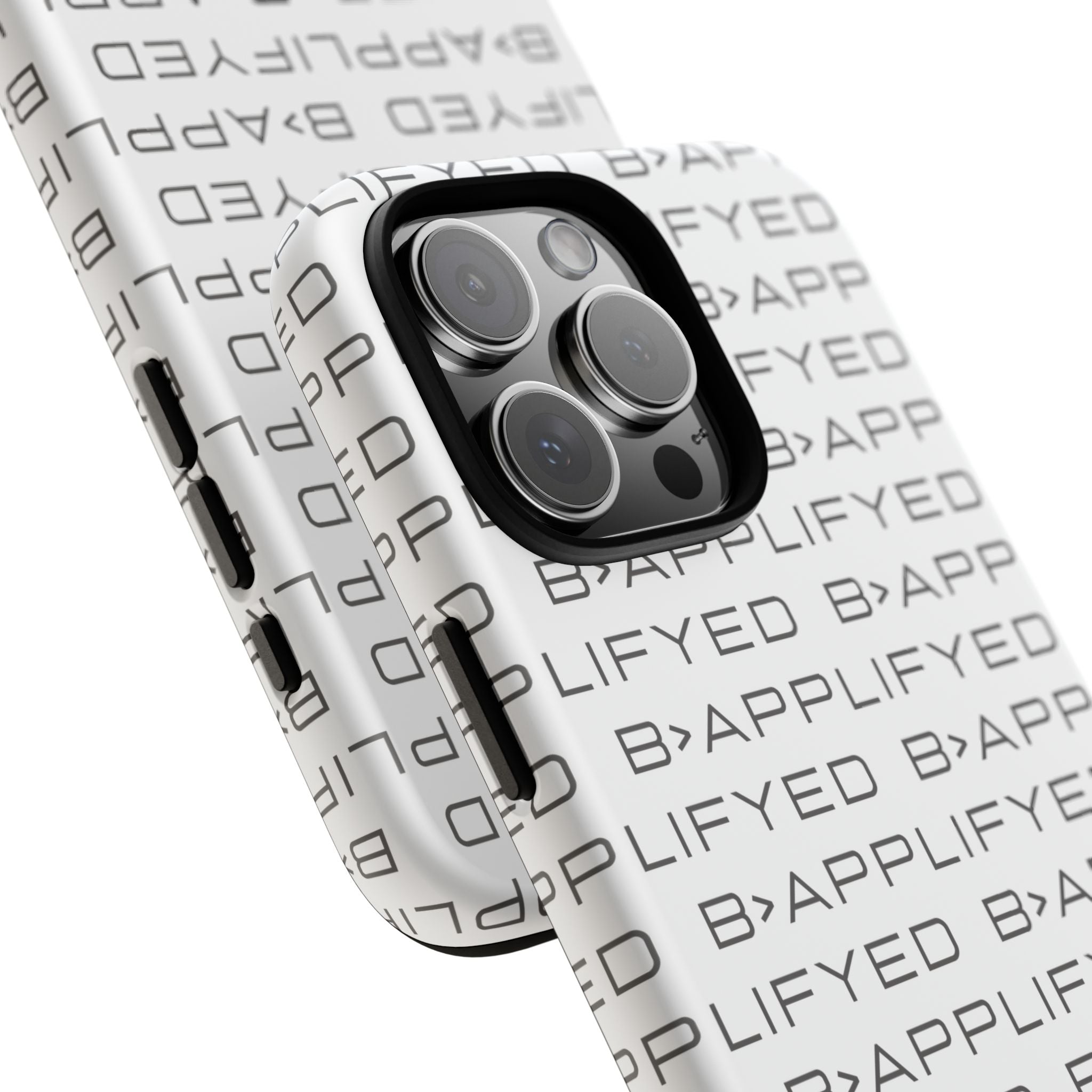 Bapplifyed Pattern Tough Phone Case — Minimal Repeating Logo Protective Cover