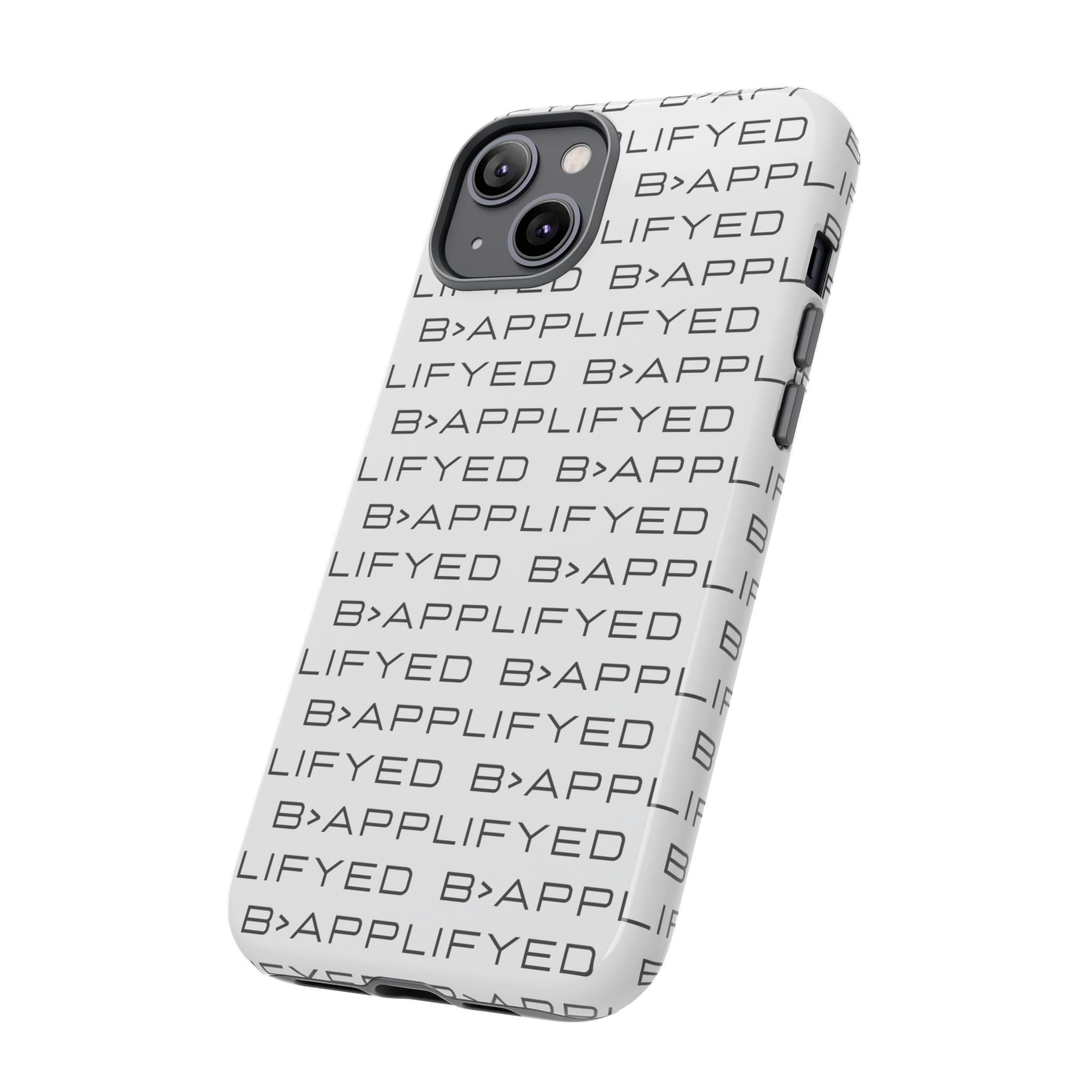Bapplifyed Pattern Tough Phone Case — Minimal Repeating Logo Protective Cover