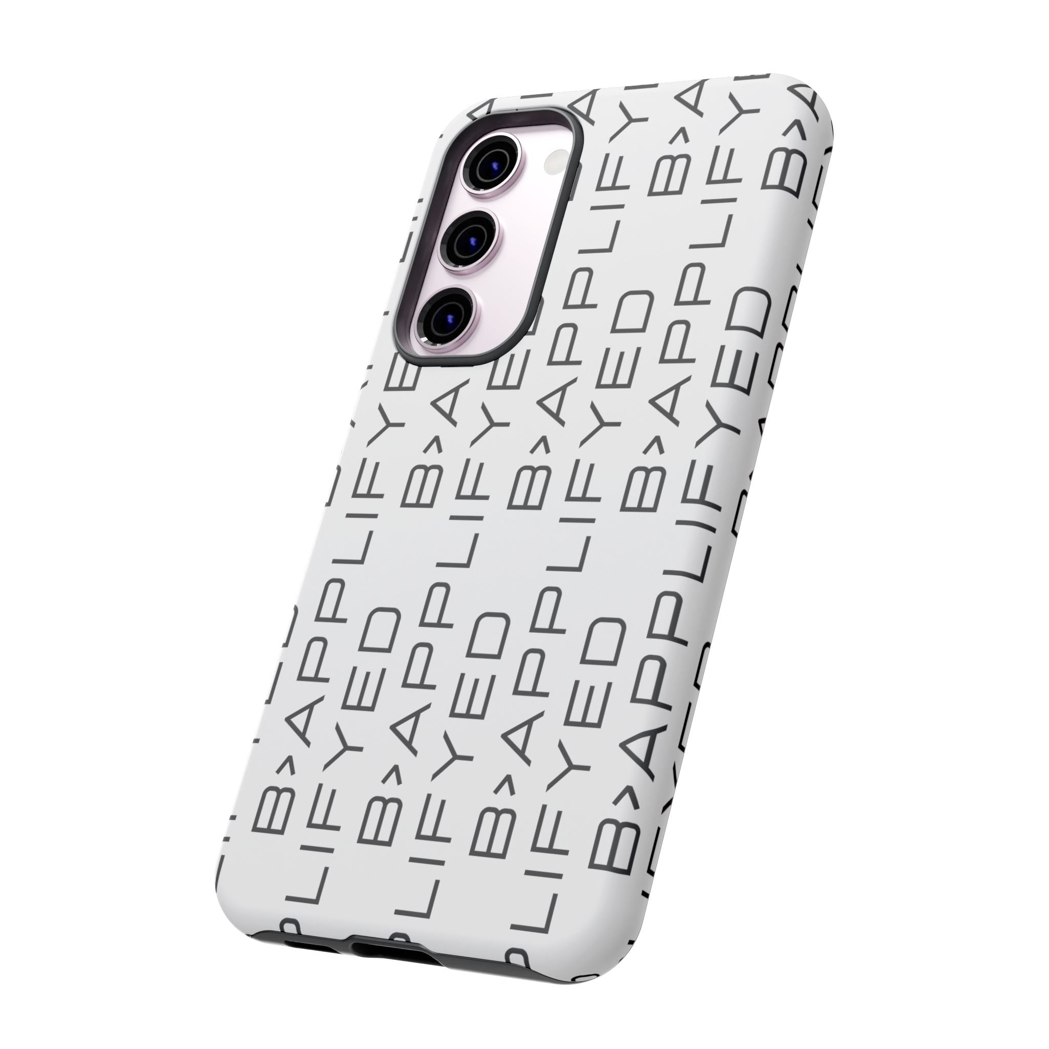 Bapplifey Pattern Tough Phone Case – Minimalist Monogram Protective Cover