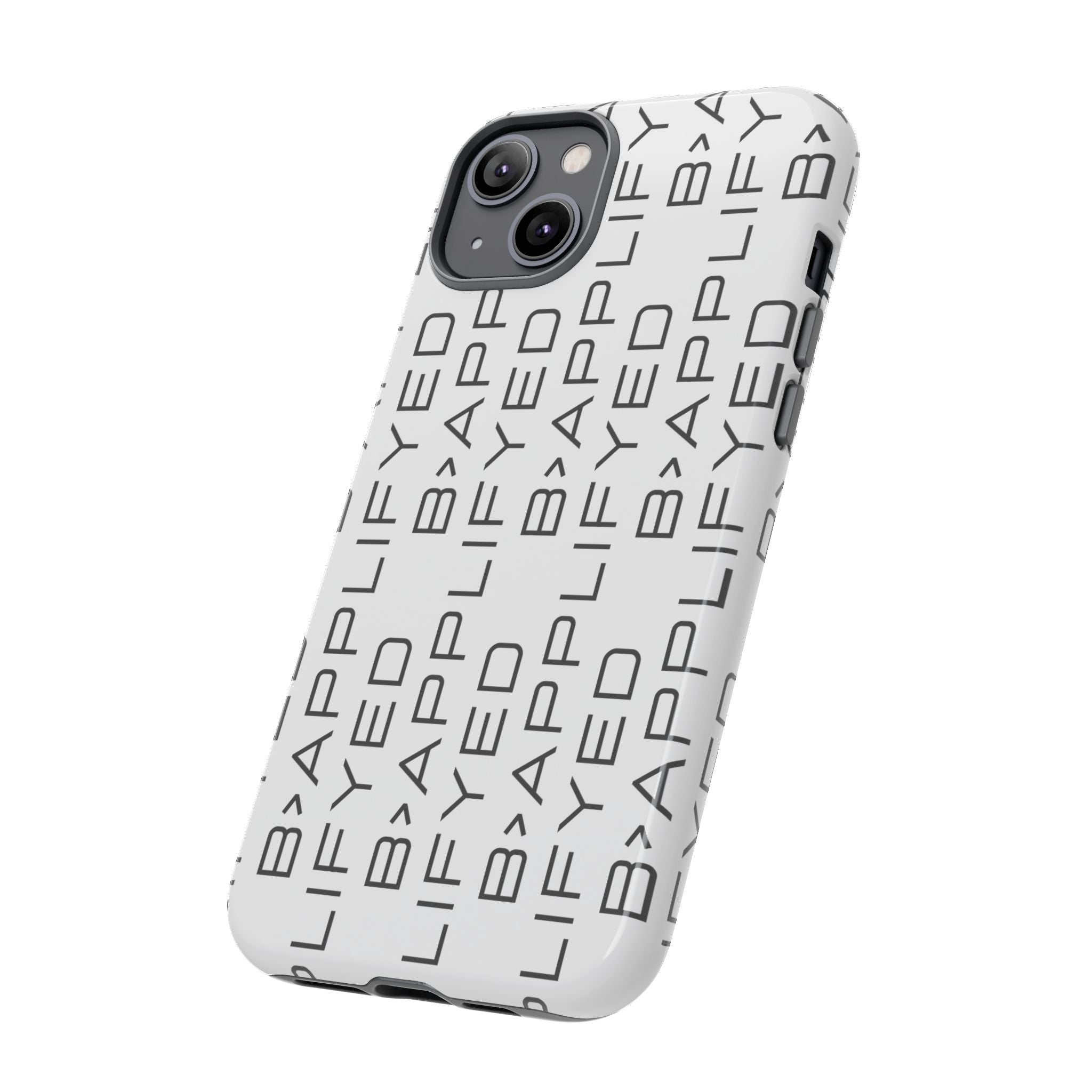 Bapplifey Pattern Tough Phone Case – Minimalist Monogram Protective Cover