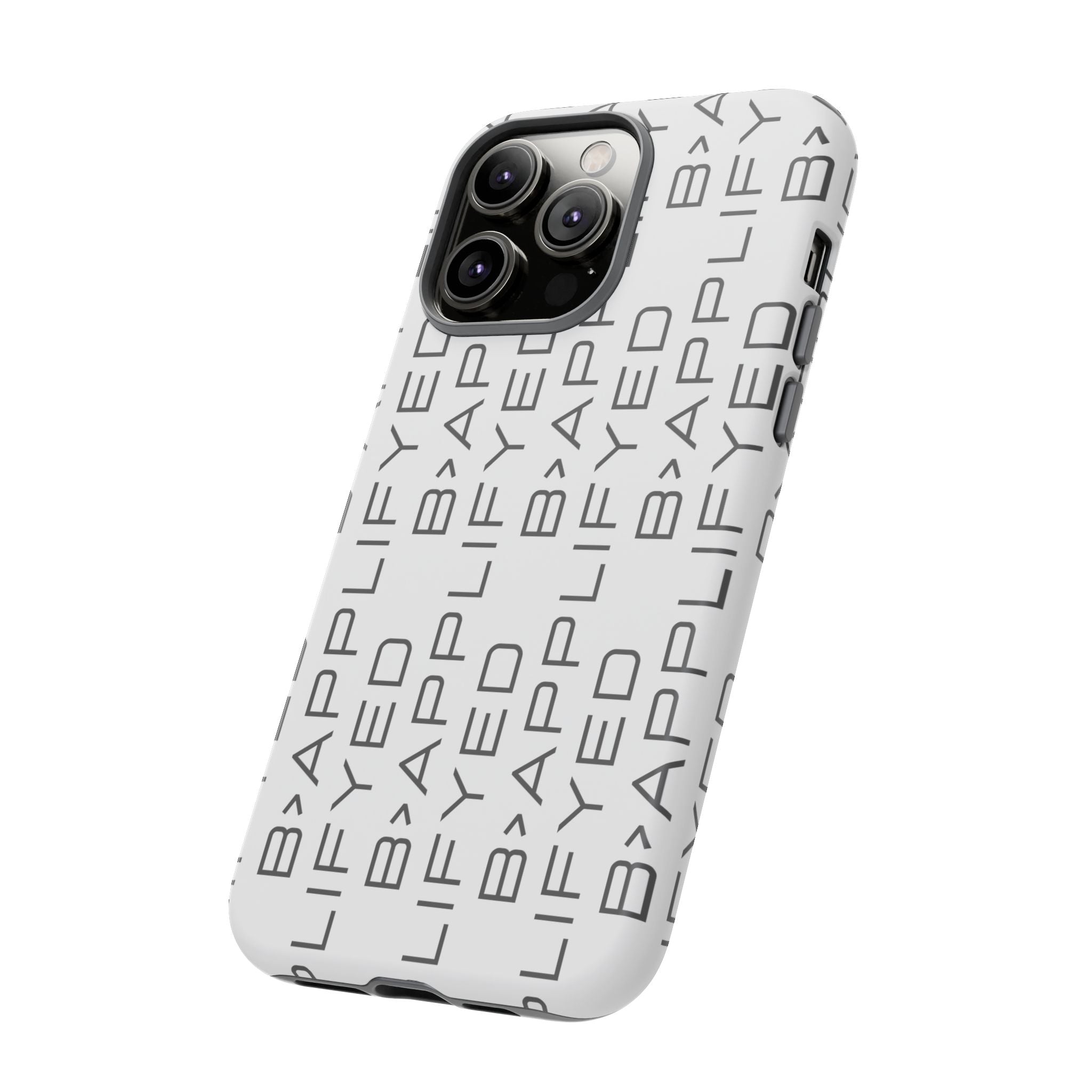 Bapplifey Pattern Tough Phone Case – Minimalist Monogram Protective Cover
